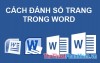 Cách đánh số trang trong Word 2007, 2010, 2013, 2016