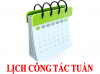 LỊCH CÔNG TÁC TUẦN TỪ NGÀY 16/5/2022 ĐẾN NGÀY 22/5/2022