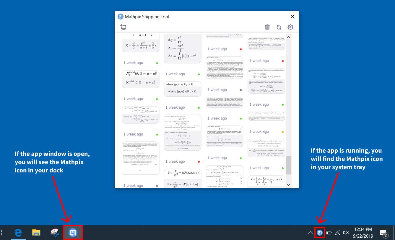 Mathpix Snip tool