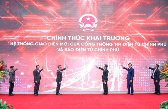 Cổng thông tin điện tử Chính phủ khai trương hệ thống giao diện mới