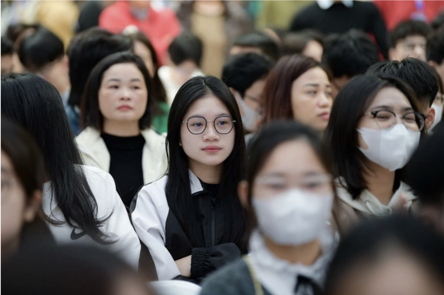 Hơn 20.000 học sinh, phụ huynh dự Ngày hội tư vấn tuyển sinh - hướng nghiệp 2025 tại Đại học Bách khoa Hà Nội ngày 16-3 - Ảnh: NAM TRẦN