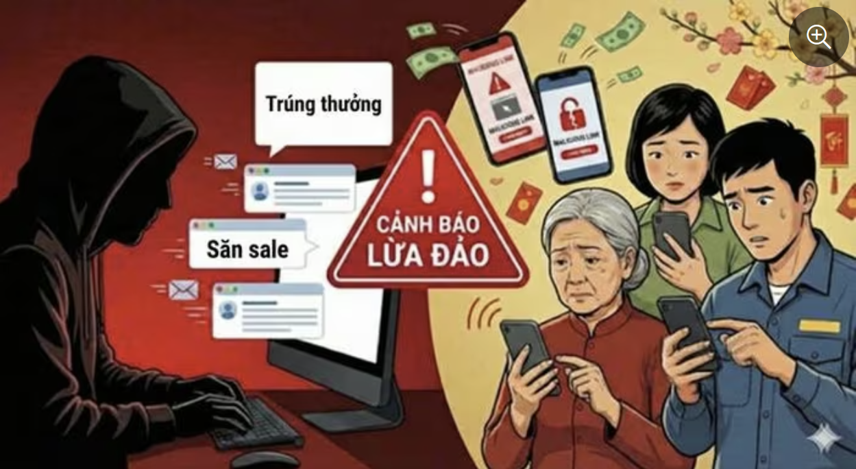 Cảnh báo thủ đoạn lừa đảo 'nhận quà, trúng thưởng' và săn sale dịp Tết