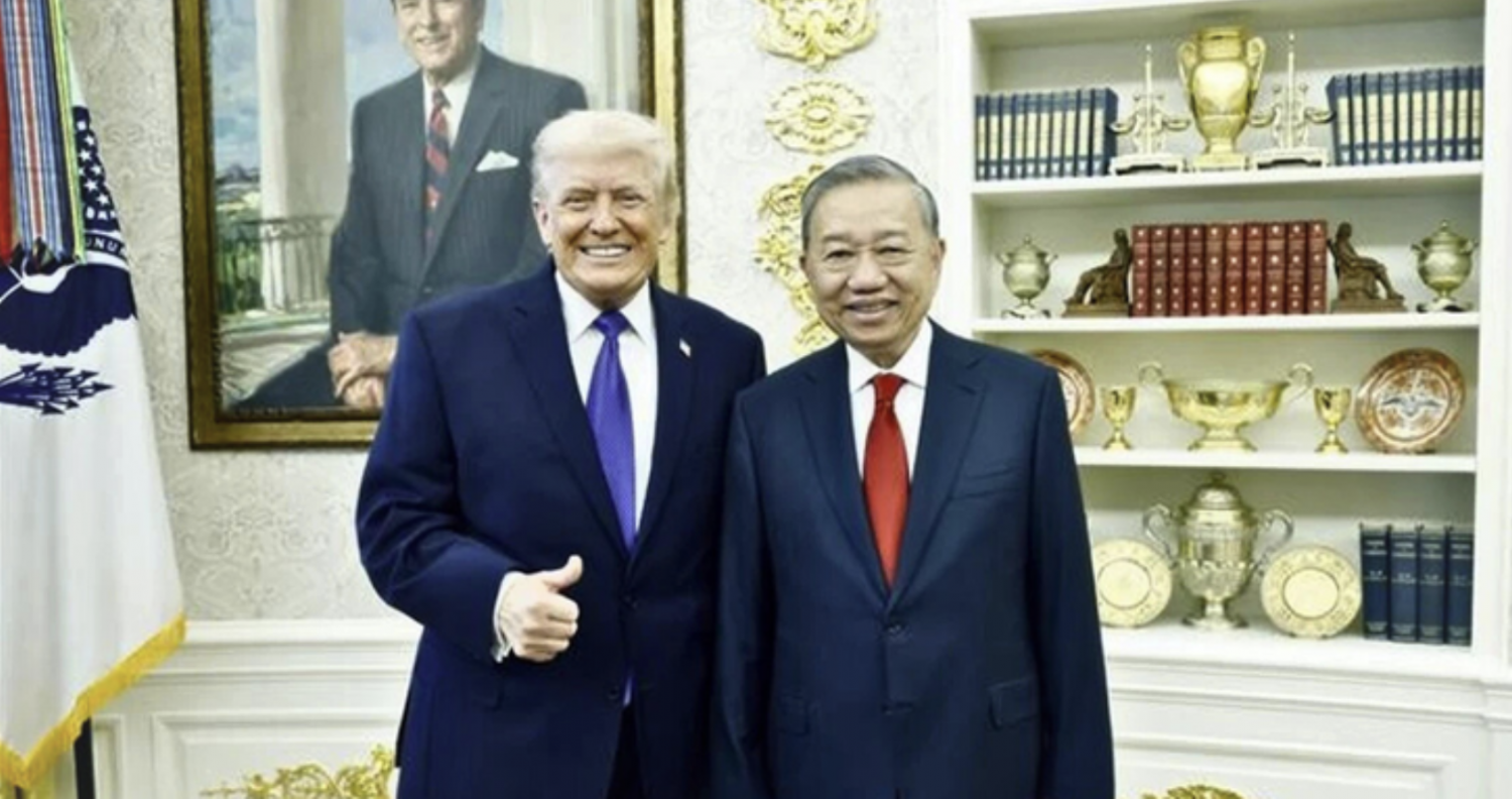 Tổng thống Mỹ Donald Trump tiếp Tổng Bí thư Tô Lâm tại Nhà Trắng - Ảnh: TTXVN