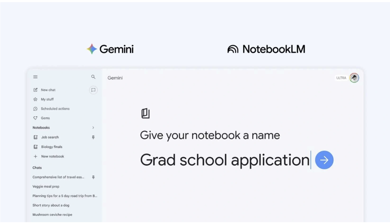 Tính năng Notebooks của Gemini có thêm nhiều khả năng hữu ích  ẢNH: CHỤP MÀN HÌNH ANDROID POLICE