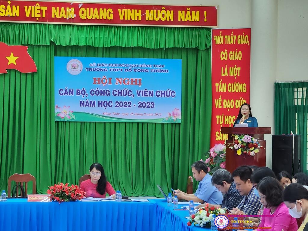 Hội nghị cán bộ, công chức, viên chức năm học 2022 - 2023