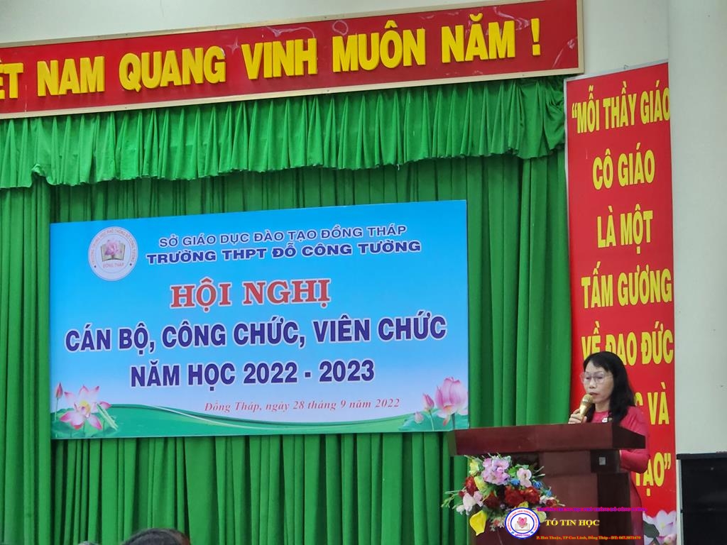 Hội nghị cán bộ, công chức, viên chức năm học 2022 - 2023