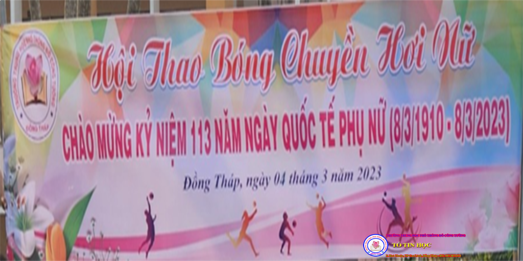 Hội thao bóng chuyền hơi nữ chào mừng ngày quốc tế phụ nữ 8/3/2023